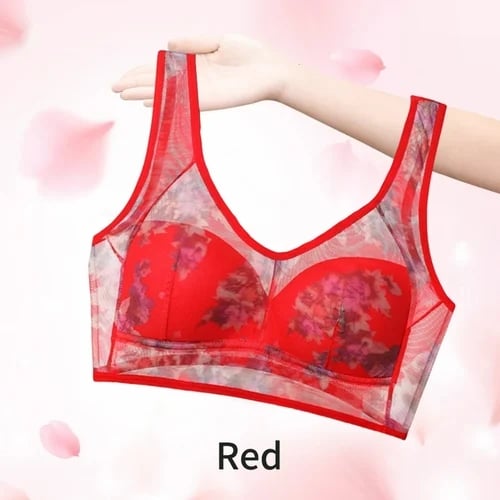 🔥Cooling Comfort Bra Made From Ice Silk And Lace👍