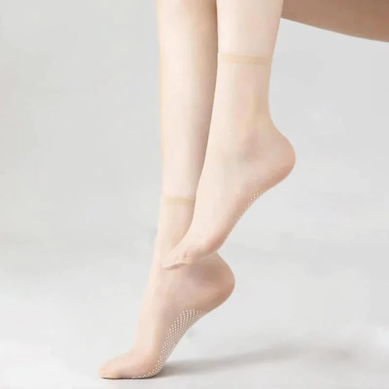 🔥🔥Invisible, Slip-resistant Crystal Silk Socks