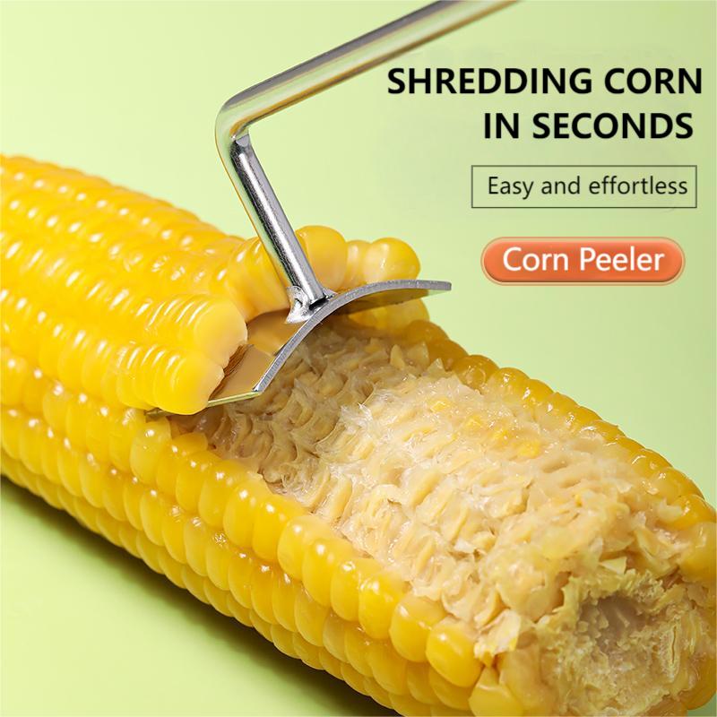 Long Handle Stainless Steel Corn Stripping Tool