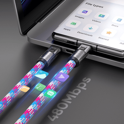 🔥C to C 240W Charging Cable with Wearable Bracelet Design