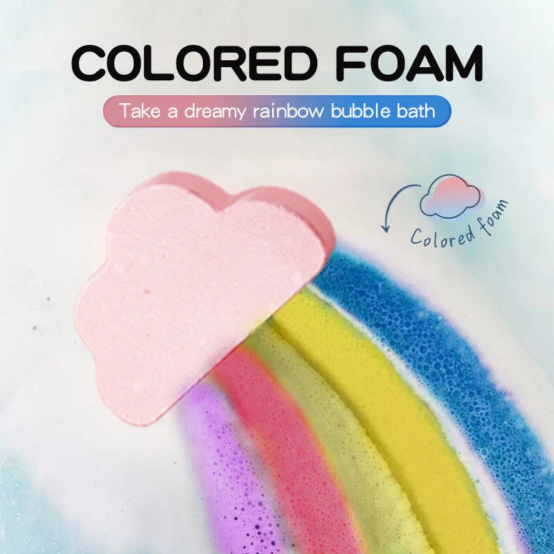 🎉 Rainbow Cloud Bath Bomb