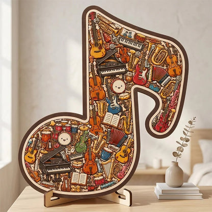 ⌛Limited-time offer🎶Wooden Musical Note Jigsaw Puzzle🧩