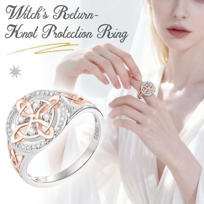 🔮Handmade Witch’s Return-Knot Protection Ring✨