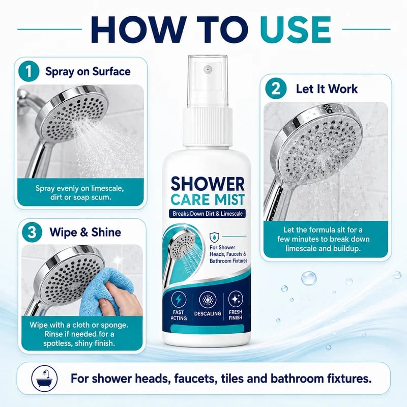 Fast-Acting Shower Limescale Remover Spray