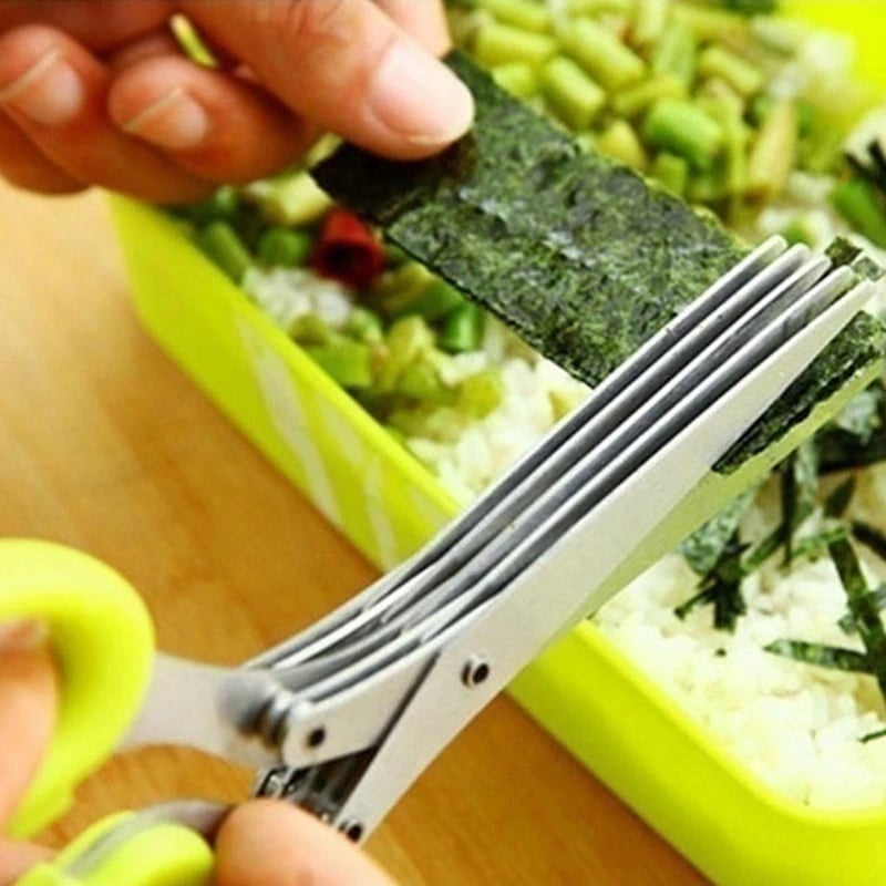 🔥BIG SALE - 69% OFF🔥 5 &3 Blade Kitchen Salad Scissors🔥 a set (2 pcs)