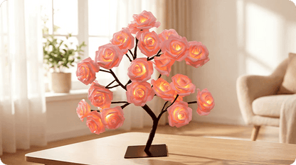 📢📢70% OFF!!⏰🌹Rose Flower Design Tree Night Light🌟