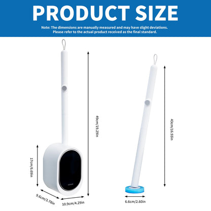 🚽 Disposable Toilet Brush System with Replaceable Cleaning Refills ✨