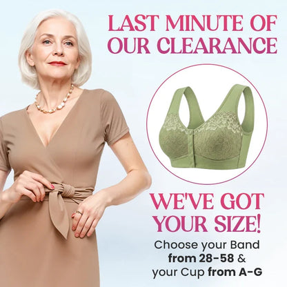 Posy Bra - Front Closure Breathable Cotton Lifting Bra for Seniors