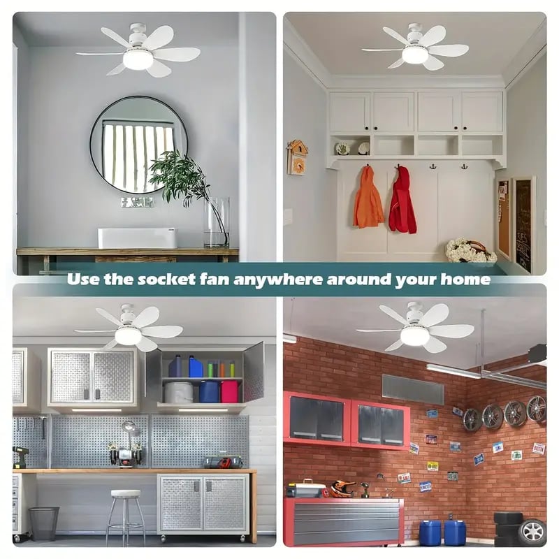 🏆LAST DAY SALE 49% OFF🔥SmartBreez 40W LED Ceiling Fan Light – 20.5” Ultra-Quiet with Remote 🎯 | E27 + FREE B22 Adapter 🔌 | For Bedroom 😴, Kitchen 👩‍🍳 & Garage 🛠️ – UK Ready! 🇬🇧