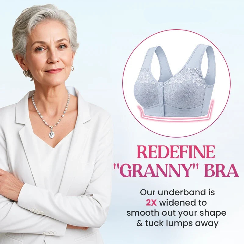 Posy Bra - Front Closure Breathable Cotton Lifting Bra for Seniors