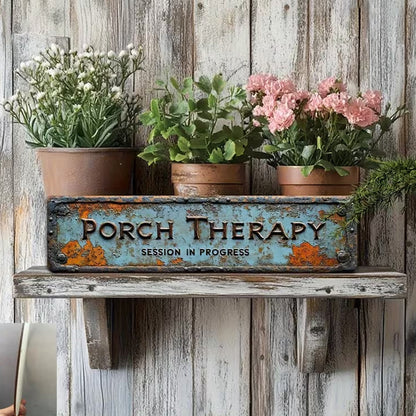 🏡Summer Sale 47% OFF🔥Country-style "Porch Healing" Metal Sign