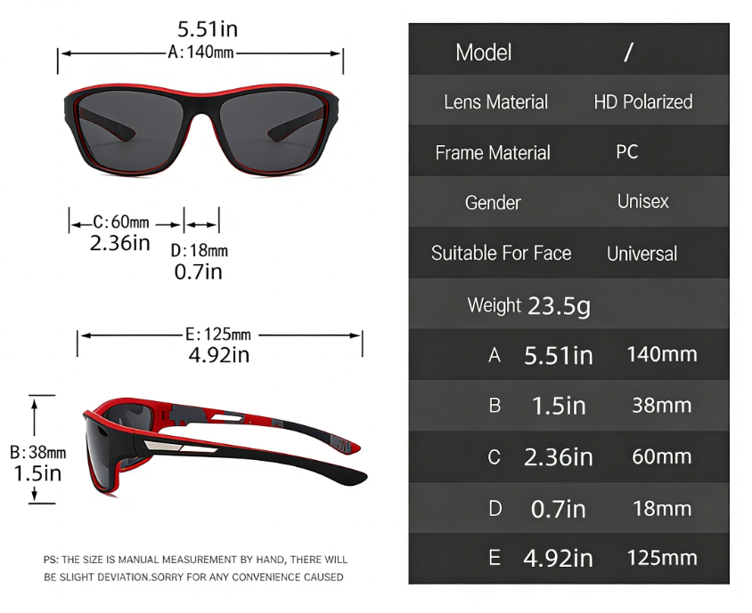 🔥Polarized Cycling Sunglasses For Men And Women, Outdoor Sports Sunglasses, Fashionable Windproof And Dustproof Goggles, Cross-Border Colorful