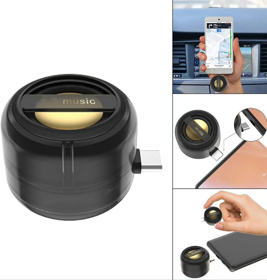 🔊Portable 5X Speaker Amplifier–Plug & Play for Music/Calls