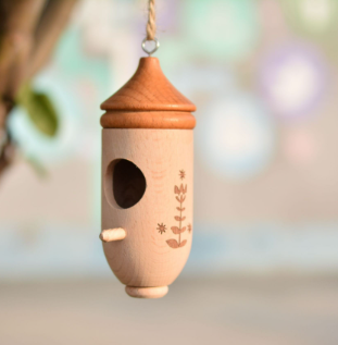 💕Wooden Hummingbird House-Gift for Nature Lovers