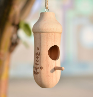 💕Wooden Hummingbird House-Gift for Nature Lovers