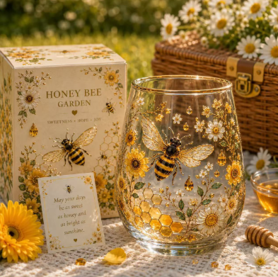 🌸Limited Edition 2026 Hummingbird Morning Bliss Glass Cup☕
