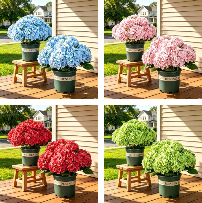 🔥Last Day 70% OFF🔥Artificial Outdoor Hydrangea Flowers - UV resistant, Waterproof, Windproof