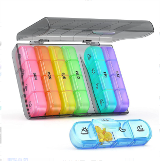 💊 Monthly AM/PM Pill Organizer – Twice-a-Day Medicine & Vitamin Storage with Stickers