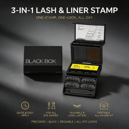 🥳2026 HOT SALE🥳💋50K+ SOLD!🔥 50% OFF! 3-in-1 Kit: Eyeliner and Lower Lash Stamp