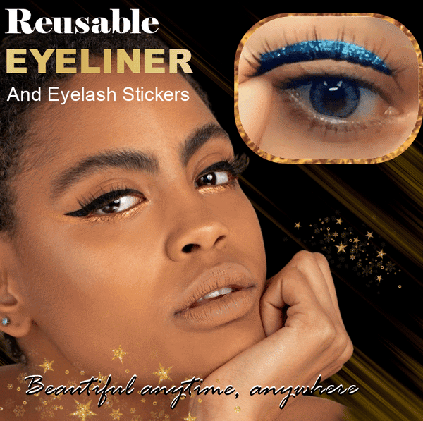 💖REUSABLE SELF-ADHESIVE EYELINER & GLITTER EYELASH STICKERS💖