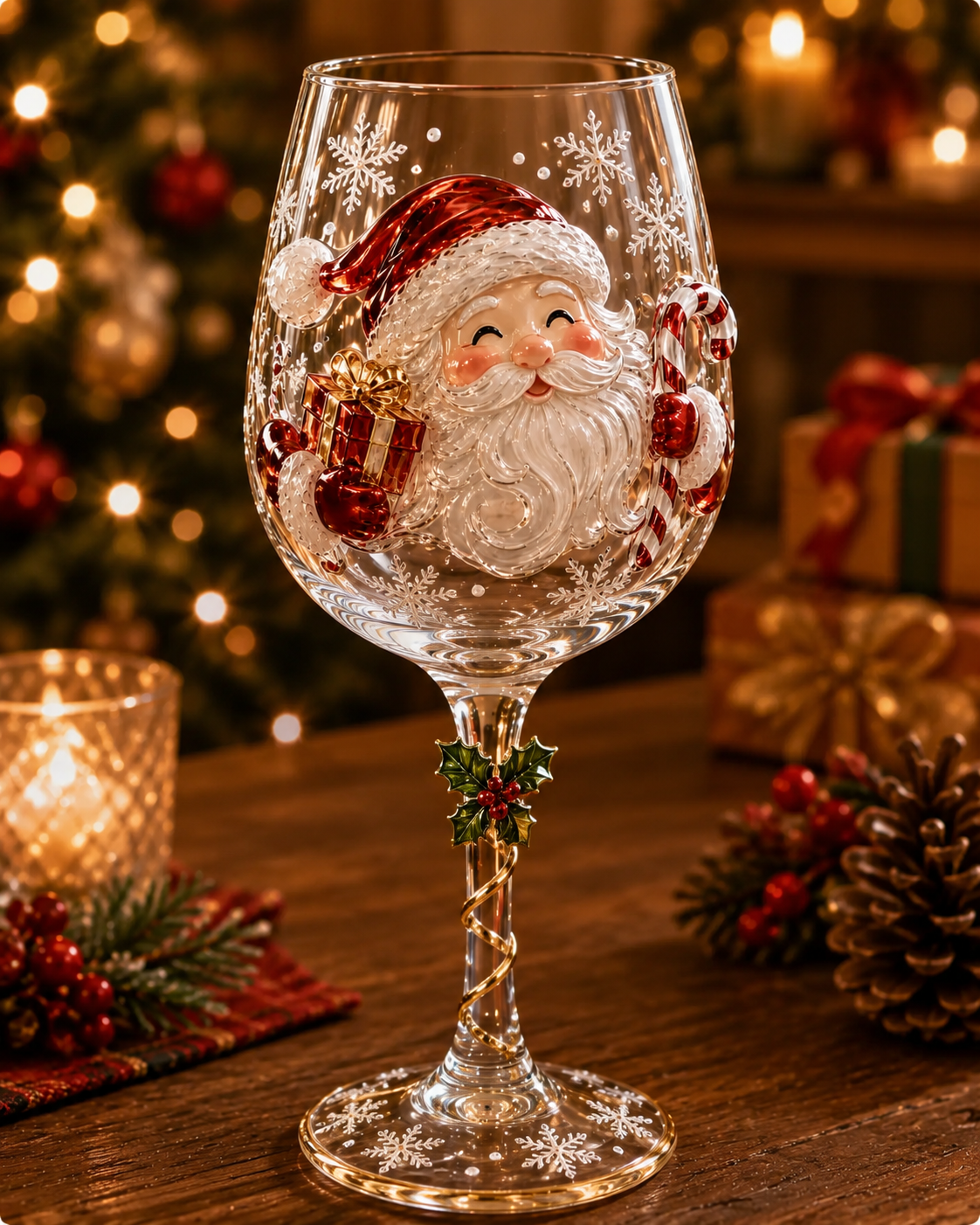 🎁Christmas 3D Wine Glass Collection Gift Box Set✨