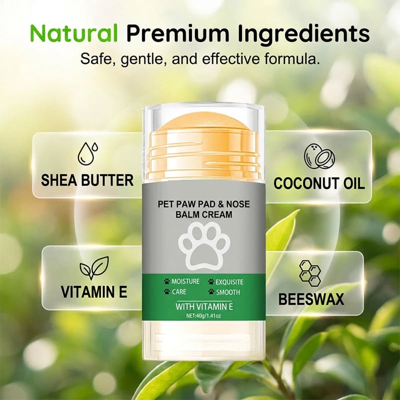 🔥Hot Sale 49% OFF🔥 Moisturizing Pet Paw Balm Stick – Coconut & Beeswax, Lick-Safe, No-Mess 🐾