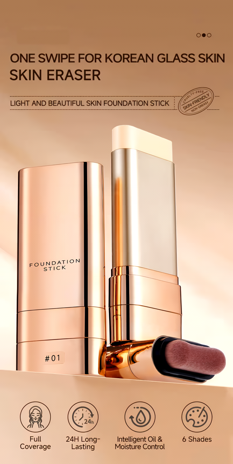 🔥✨Luminous Dual-Ended Concealer Foundation Stick