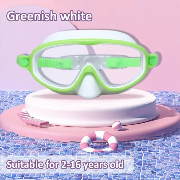 🏊‍♀️Buy 1 Get 1 Free🏊‍♀️-HD children's large frame waterproof and anti-fog swimming goggles