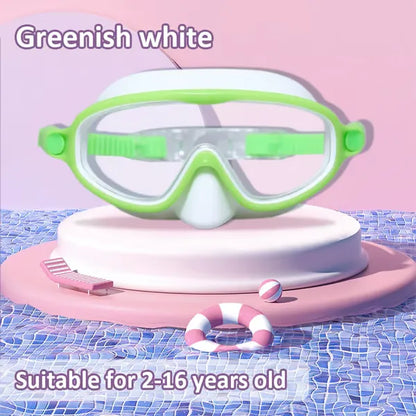 🏊‍♀️Buy 1 Get 1 Free🏊‍♀️-HD children's large frame waterproof and anti-fog swimming goggles