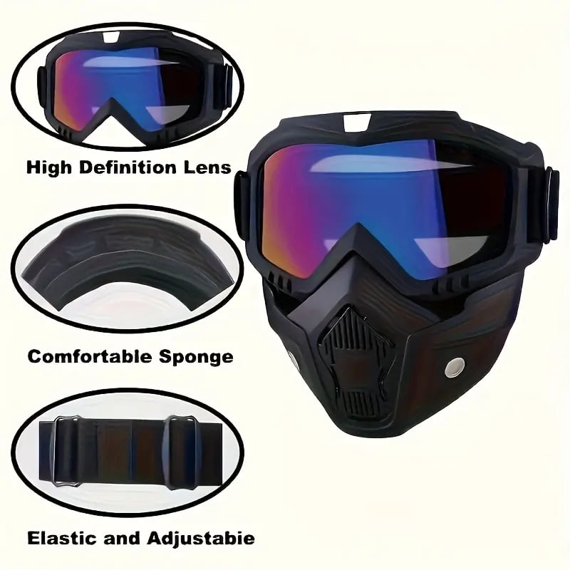 🛡️ Buy 2 Get 1 FREE – Full-Face Safety Goggles with Wide Vision Protection