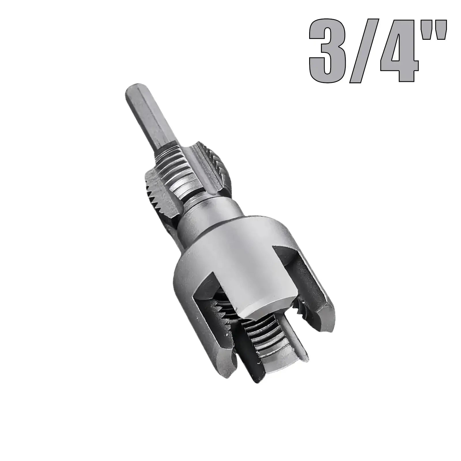Drill-Powered Pipe Thread Cutting Bit — Internal & External Threading for 1/2" & 3/4" Plastic Pipes