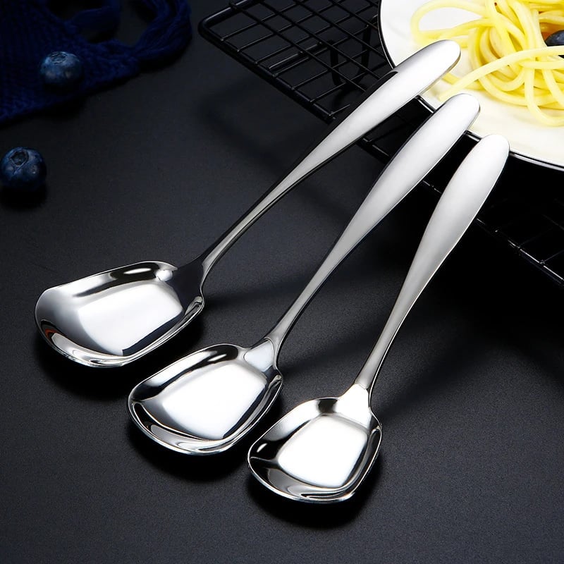 🔥🔥Square Head Stainless Steel Spoons