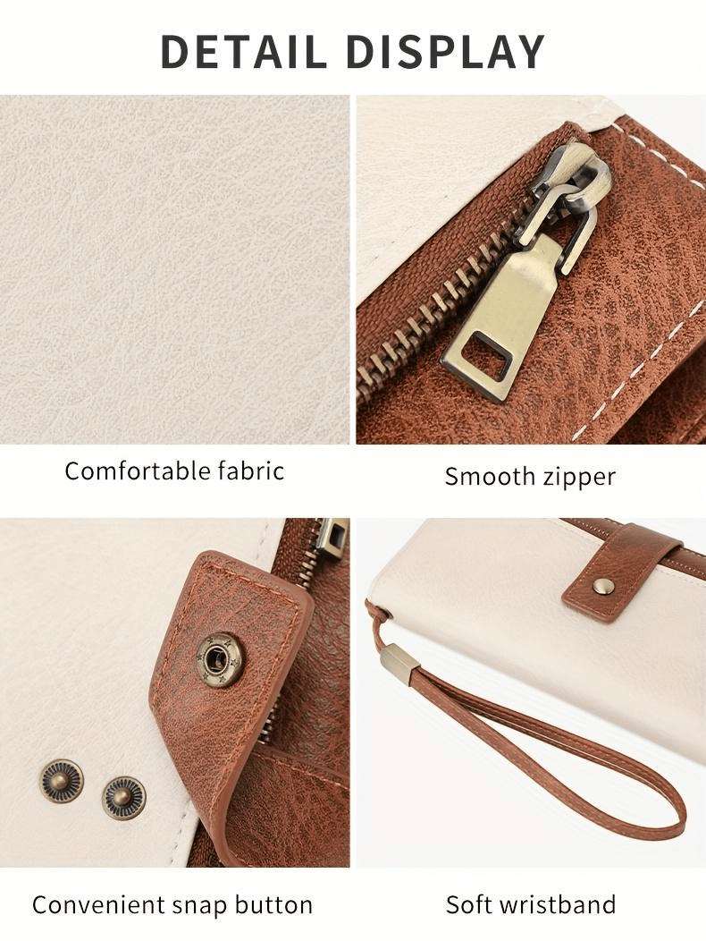 Women's RFID Leather Long Wallet - Stylish Clutch👛