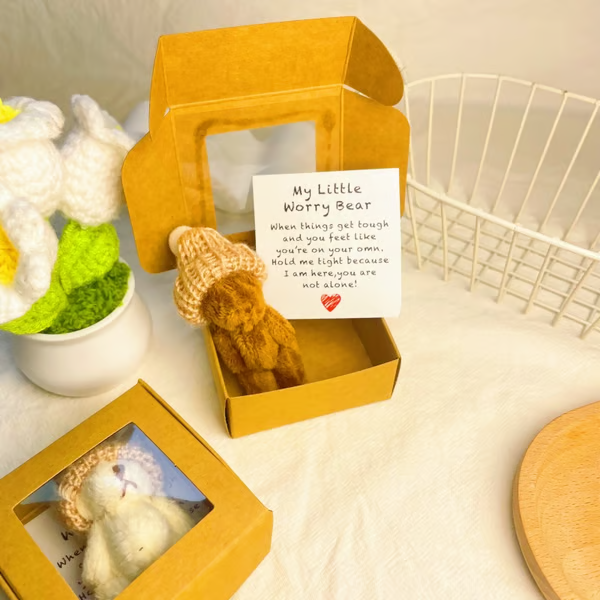 ⏰Final 3 Hours: Only $9.99🎉🎁Handmade Mini Plush Teddy Bear in Box