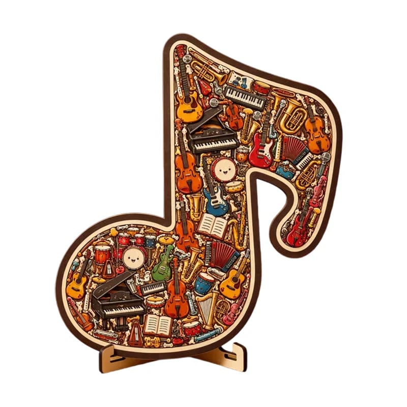 ⌛Limited-time offer🎶Wooden Musical Note Jigsaw Puzzle🧩