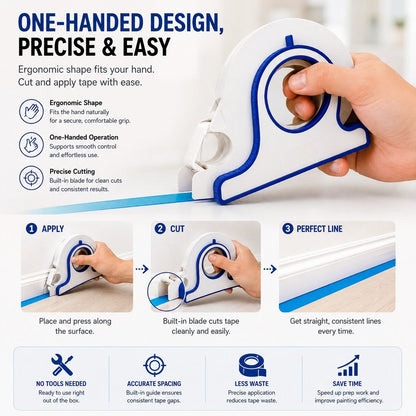🏠High-efficiency Painter Masking Tape Applicator
