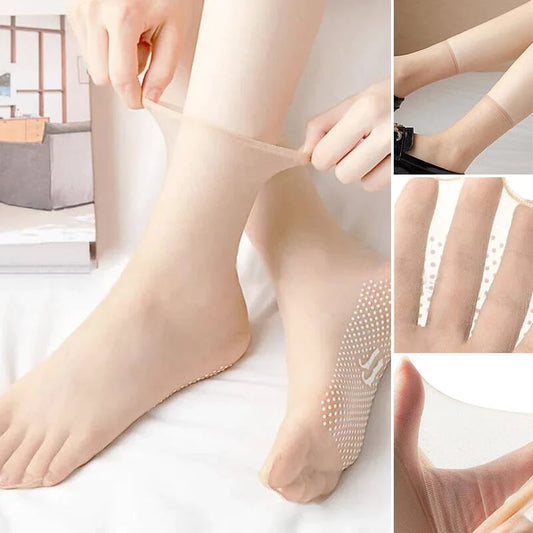 🔥🔥Invisible, Slip-resistant Crystal Silk Socks