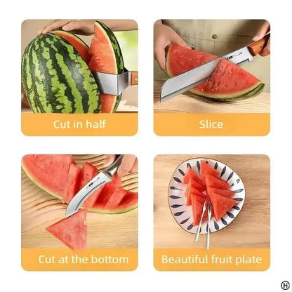 🍉✨Stainless Steel Watermelon Slicer | Fast, Clean & Effortless Cutting