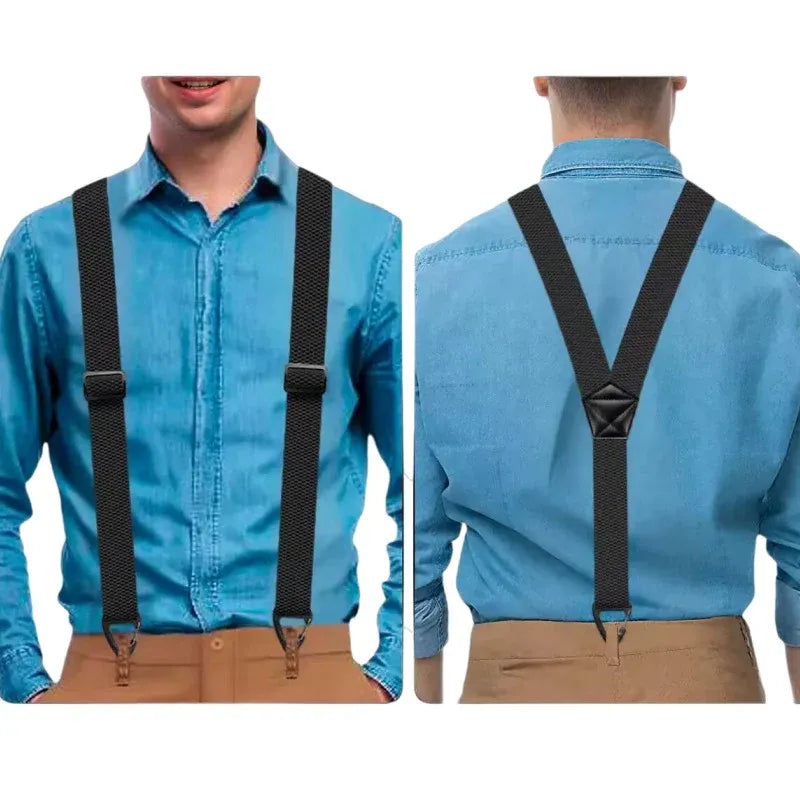 🔥⏰Men's X-Back Suspenders with Hook Clips