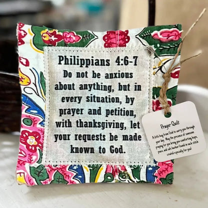 🔥Limited Time Buy 1 Get 1 Free🔥✝️Best Encouraged And Blessed Gift-Prayer Quilt with cross inside