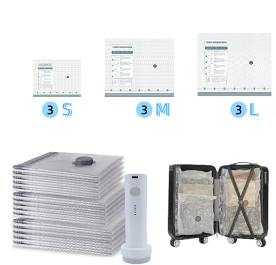 🧳 Hot Selling Vacuum Compression Bags | Travel Essentials for Space Saving