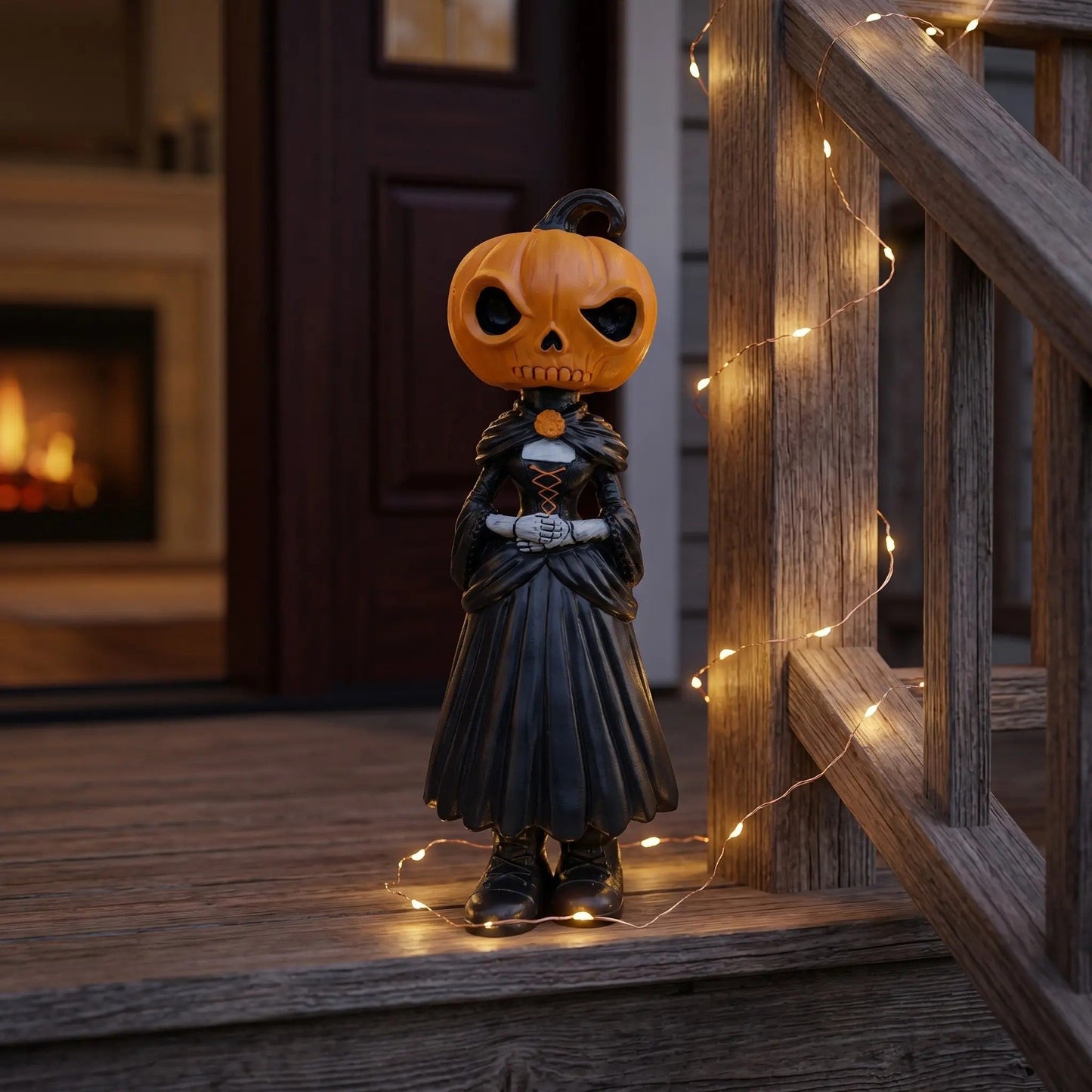 🎁🎉 50% OFF This Week! 🌟👻 Halloween Pumpkin Man Figurine 🎃