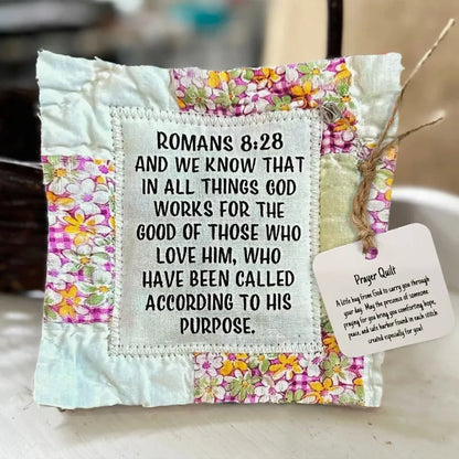🔥Limited Time Buy 1 Get 1 Free🔥✝️Best Encouraged And Blessed Gift-Prayer Quilt with cross inside