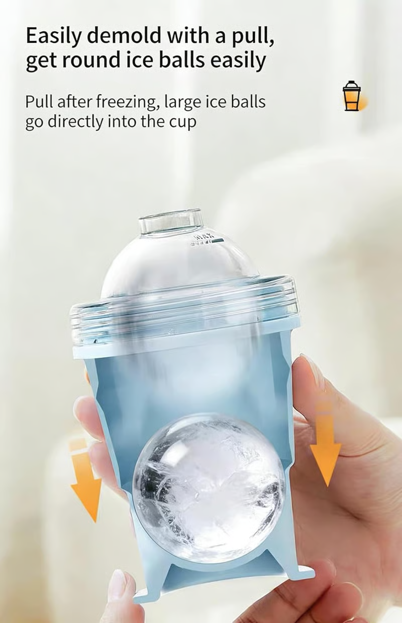 🔥Recent Offer: 49%Off🔥-2-in-1 Foldable Silicone Ice Ball Maker Cup