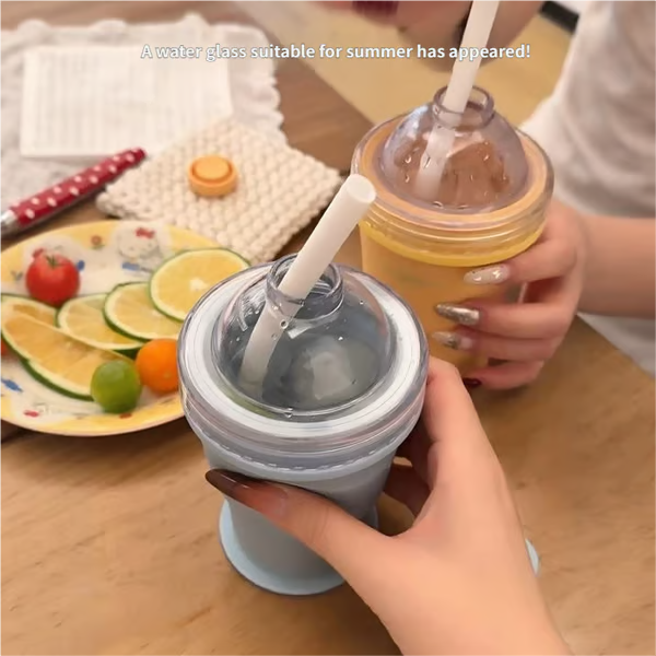 🔥Recent Offer: 49%Off🔥-2-in-1 Foldable Silicone Ice Ball Maker Cup