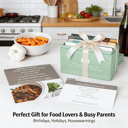 🍽️ Meal Planning Kit with 72 Photo Recipe Cards(Without a gift or present.)