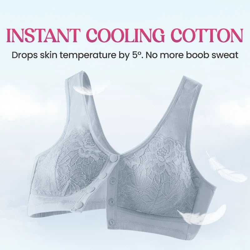 Posy Bra - Front Closure Breathable Cotton Lifting Bra for Seniors