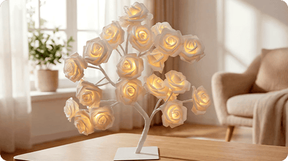 📢📢70% OFF!!⏰🌹Rose Flower Design Tree Night Light🌟