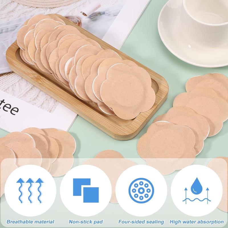 🔥50pcs  Pack Wrap for Belly Button🎁Self-Adhesive Patches Cover Patch Organic Disposable Spunlace Cloth Highly Absorbent Pad with Cotton, Oil Not Included (Skin Color)
