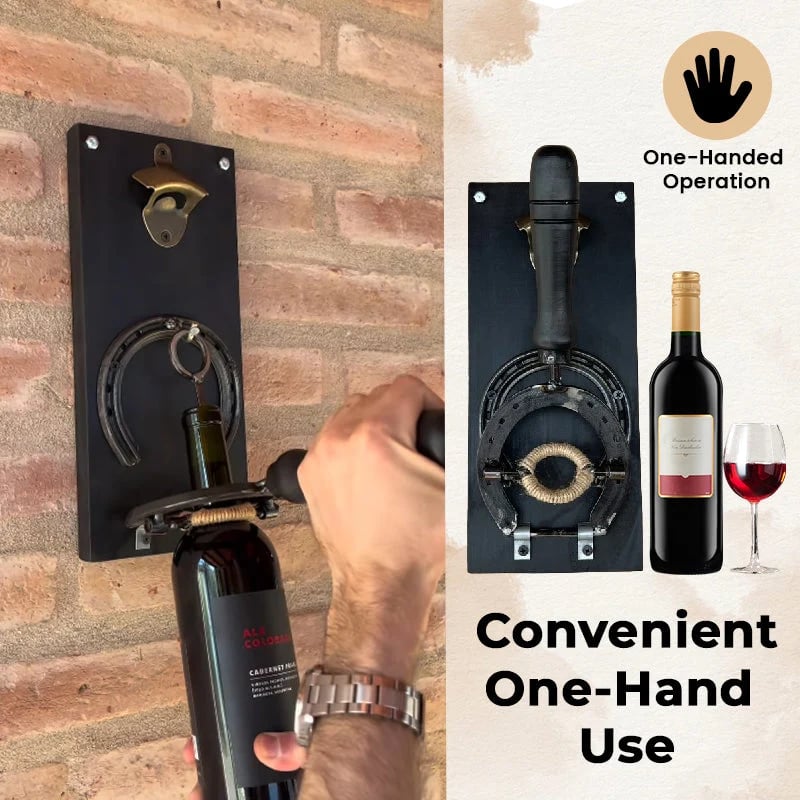 🔥LAST DAY 50% OFF - 🍷 Wall-Mounted Bottle Opener – Easy One-Hand Beer & Wine Opener
